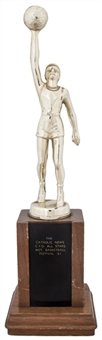 1961 The Catholic News All-Stars Basketball Festival Trophy Presented To Lew Alcindor (Abdul-Jabbar LOA)